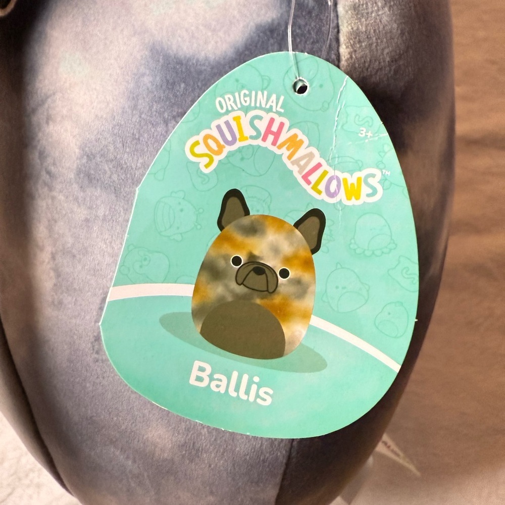 🚨LAST CHANCE🚨 SQUISHMALLOW BALLIS THE FRENCH BULLDOG MULTICOLOR PLUSH - Picture 3 of 4